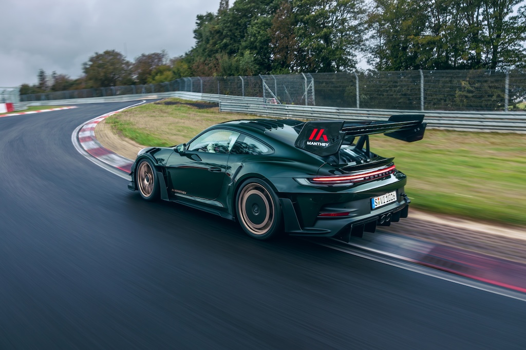Manthey Kit til Porsche 911 GT3 RS: Motorsportsteknologi til trackday-fans.
(Foto: Porsche AG)